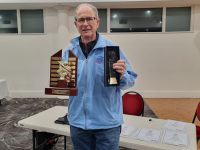 David Cullen receiving the Wal Smith Award for Umpire of the Year